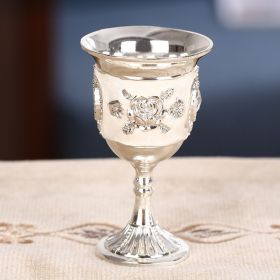 Russian Court Style Metal Spirit Glass (Option: Silver white)