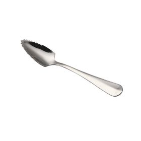 Creative Stainless Steel Fruit Spoon Triangle With Teeth Digging (Option: Silver fruit spoon)