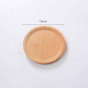 Unpainted Beech Solid Wood Fruit Tray (Option: Beech wood discs)