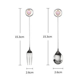 Home Creative Star Stainless Steel Pendant Spoon (Option: H)