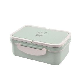 Japanese Tableware Lunch Box Student Multi-layer Sushi (Option: Green-1000ml)