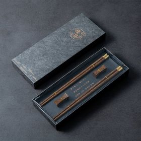 New Year's Fuding Mahogany Family Pack Solid Wood Chopsticks (Option: 7 Style)