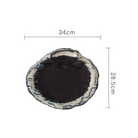 Creative Japanese-style Ceramic Denier Shaped Plate (Option: Random B)