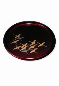 Shanjia Lacquerware Tray Household Fruit Tray Craftsman (Option: 2 Style)